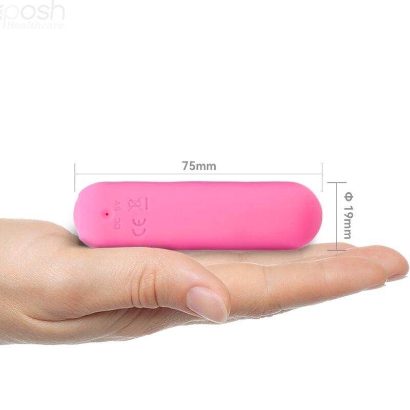 Armony - splash joie vibrator bullet silicone remote control 10 vibrations 75 x 19 cm pink 3