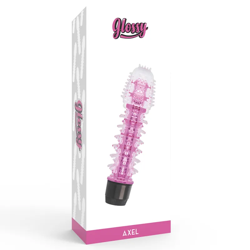 Glossy Axel Vibrator Pink 3