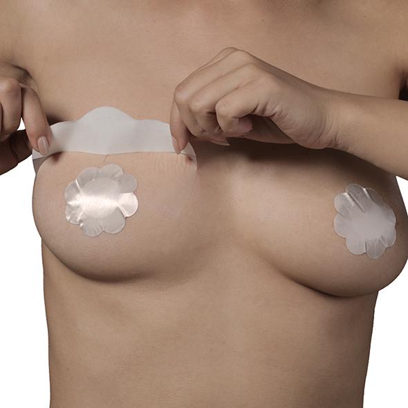 Bye Bra - Breast Lift & Silk Nipple Covers 3 Pairs Beige A-C