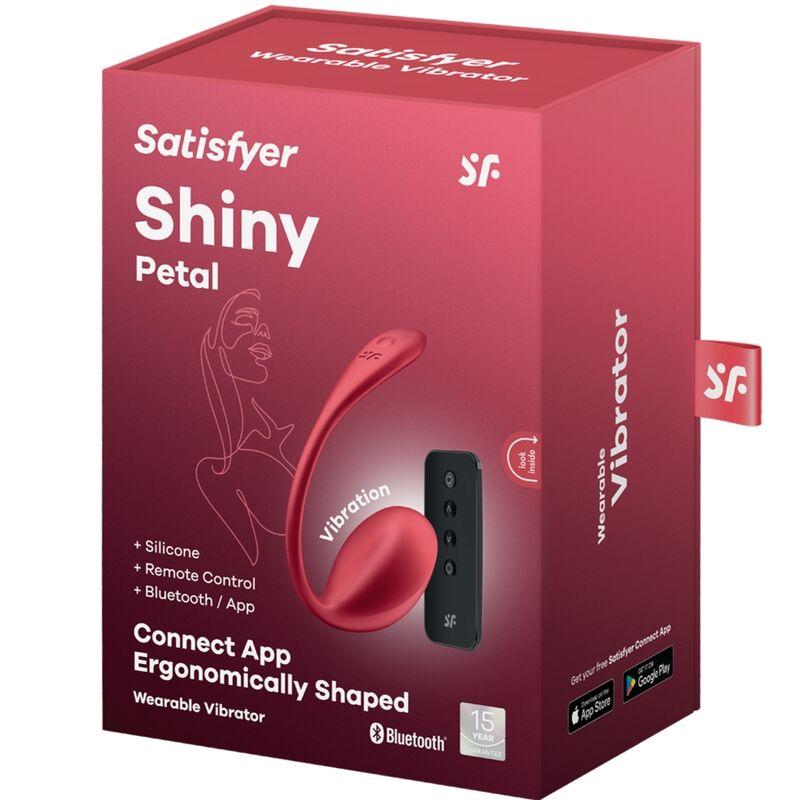 Satisfyer - Shiny Petal G Point Remote Control Stimulator Red Free App 6