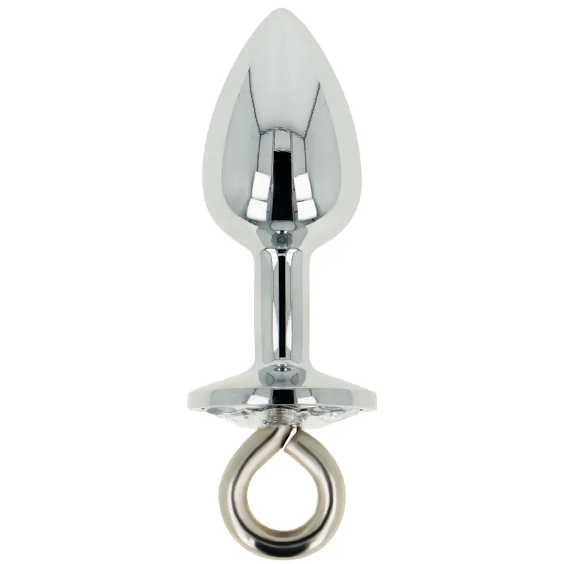 Ohmama Fetish Metal Butt Plug With Ring 1