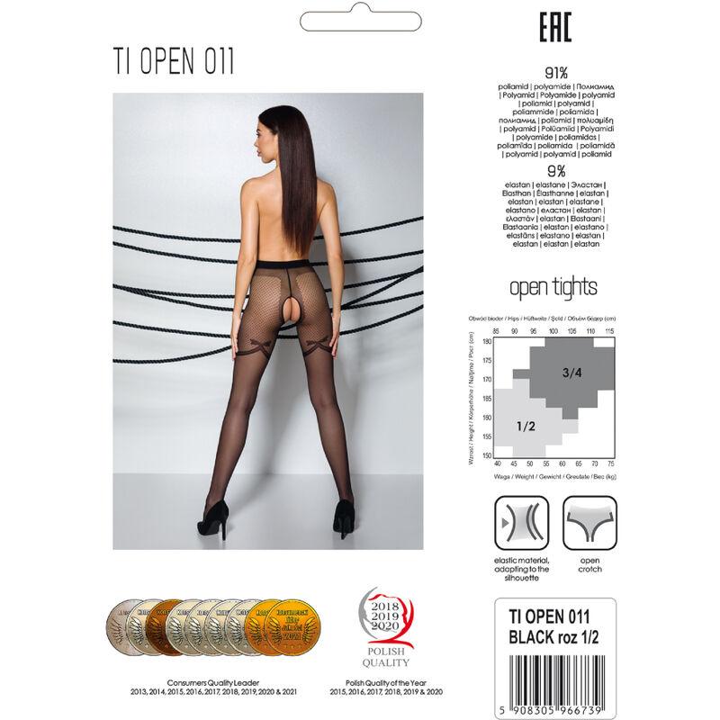 Passion - Tiopen 011 Stocking Black 3/4 (20 Den) 4