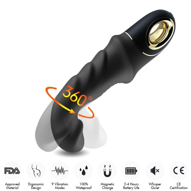 Armony - Joyblade Dildo Vibrator Rotator Black 2