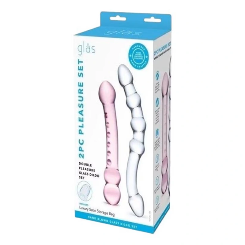 Glas - Pleasure Set Double Pleasure Glass - Dildo Sada 1