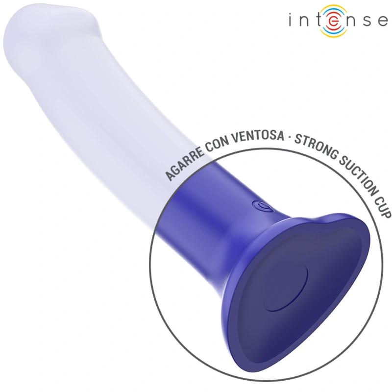 Intense - victoria vibrator with suction cup 10 vibrations dark blue remote control 4