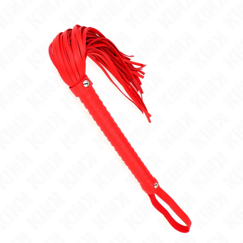 Kink - Whip With Red Textured Handle 48.5 Cm