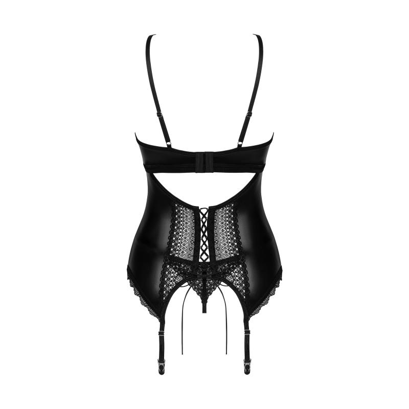 Obsessive - Norides Corset & Thong Black Xs/S