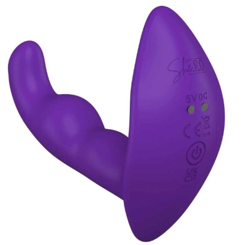 She.e.o - rotating vibrating anal stimulator with remote control - purple 4