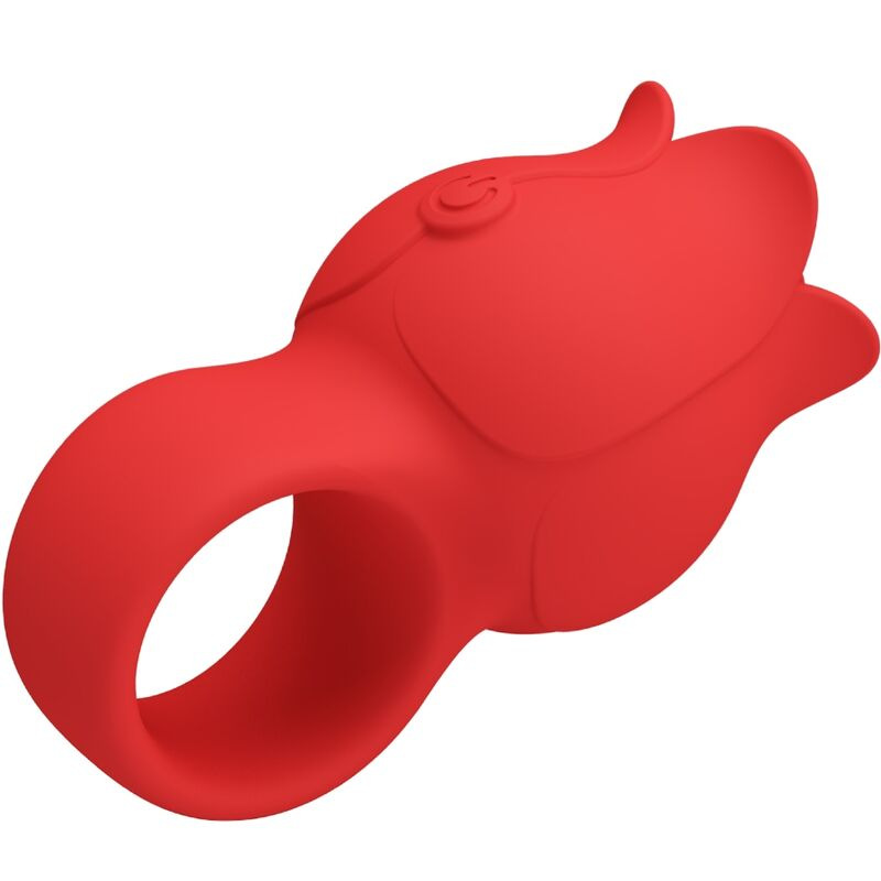 Pretty love - jae rose shaped finger vibrator 10 vibrations red 2