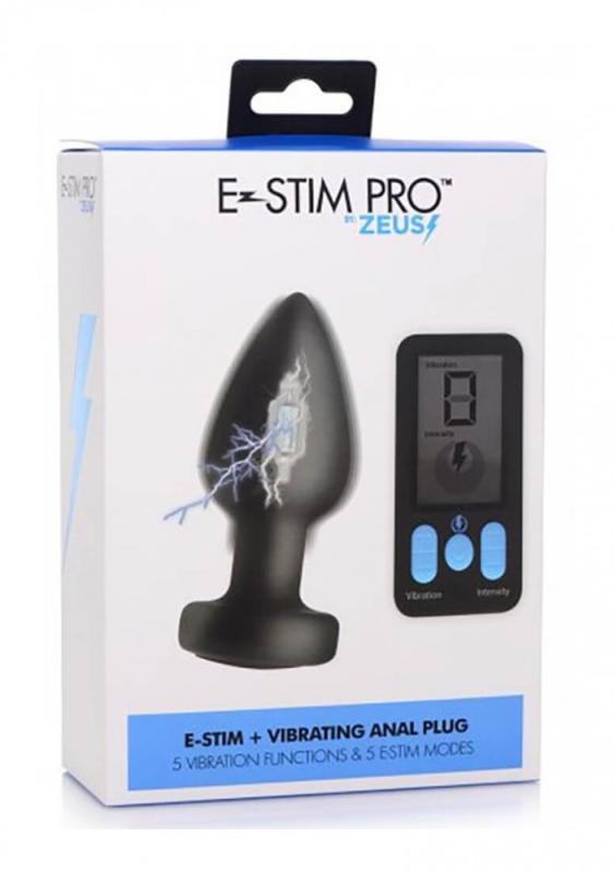Zeus E-Stim Pro Vibrating Anal Plug - Análny Kolík