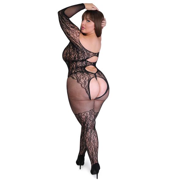 Fifty Shades Of Grey - Captivate Spanking Bodystocking Black Curve