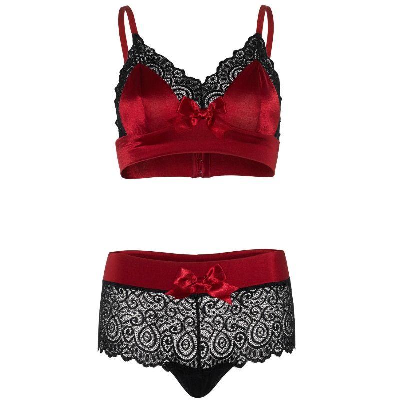 Leg Avenue 2 Pieces Set Black And Red S/M 3
