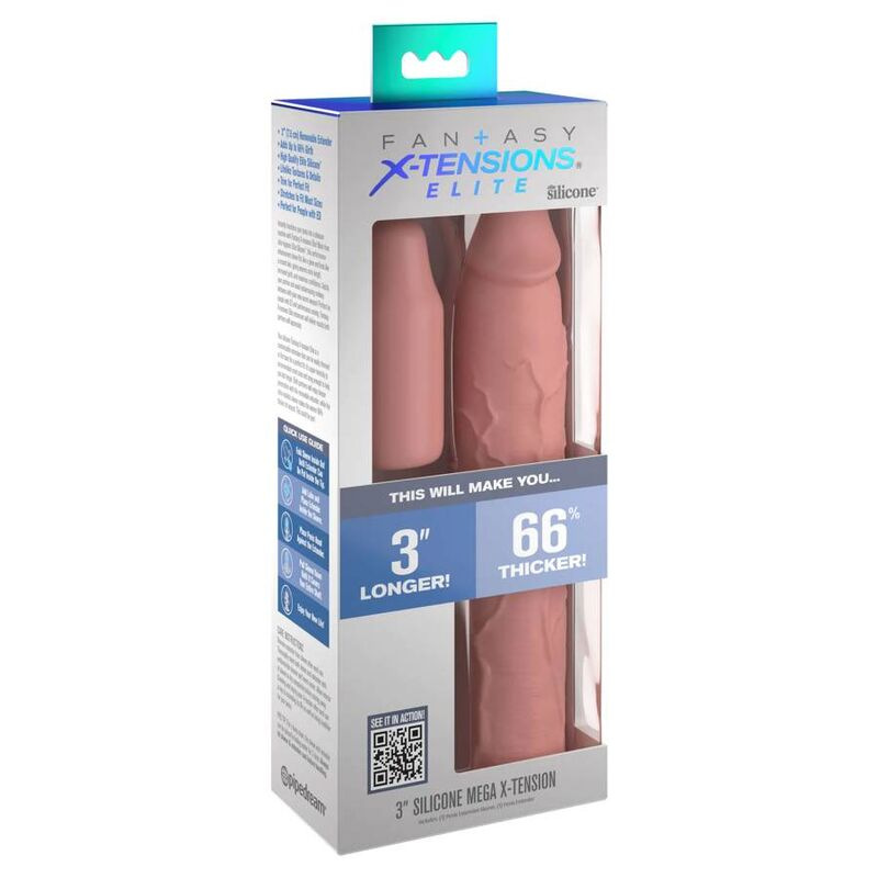 Fantasy x- tensions - pipedreams sleeve 22,86 cm + 7,62 cm plug skin