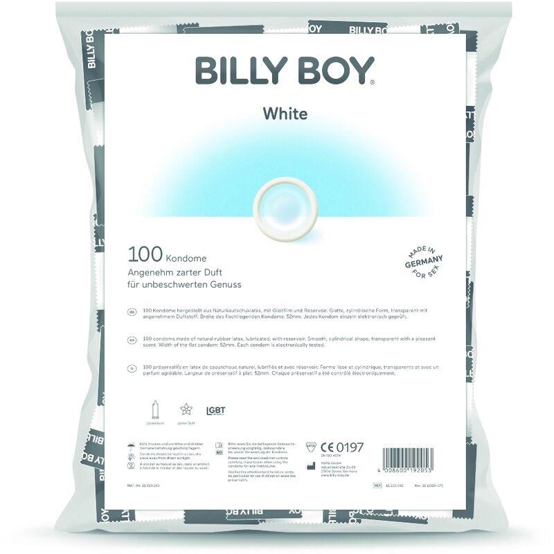 Billyboy White Condoms Bag 100 Units