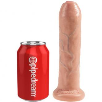 King Cock Realistic Dildo Uncut Flesh 19 Cm - Realistické Dilo 3