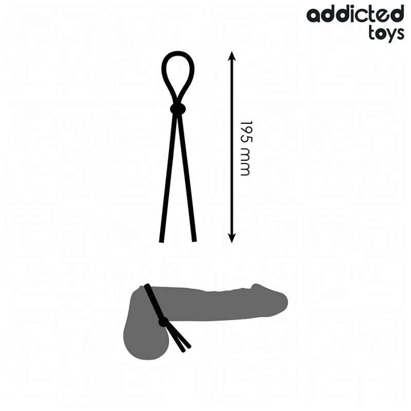 Addicted toys - silicone rope for the single loop penis 3