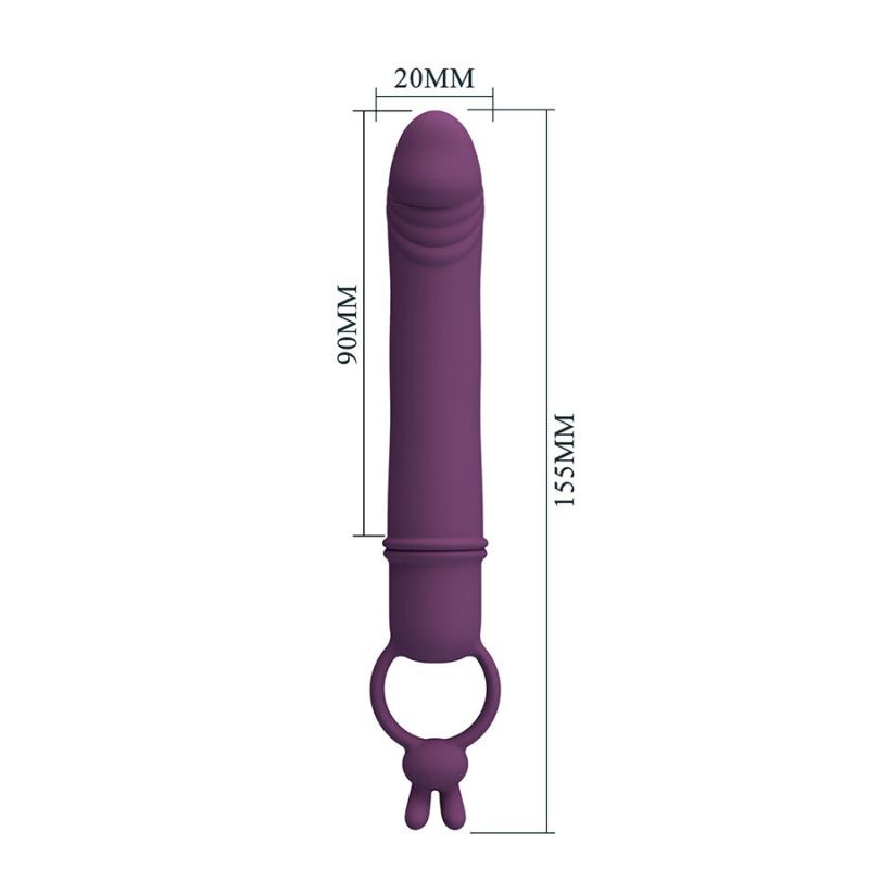 Pretty love - cora vibrator penis form with resistance ring 7