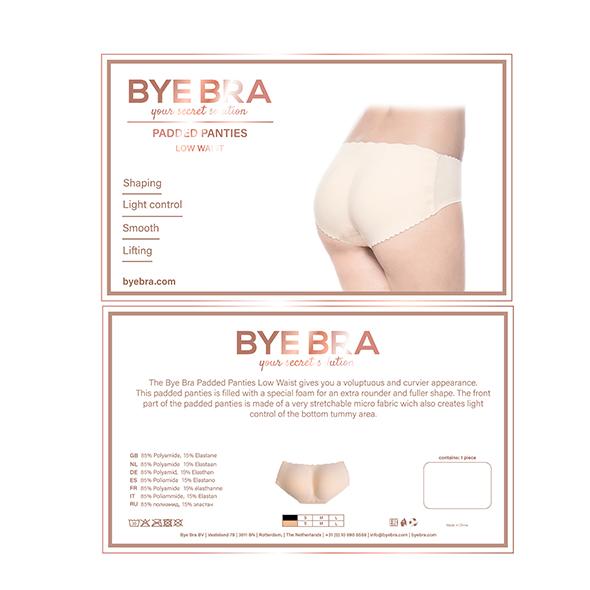 Bye Bra - Padded Panties Low Waist Beige M