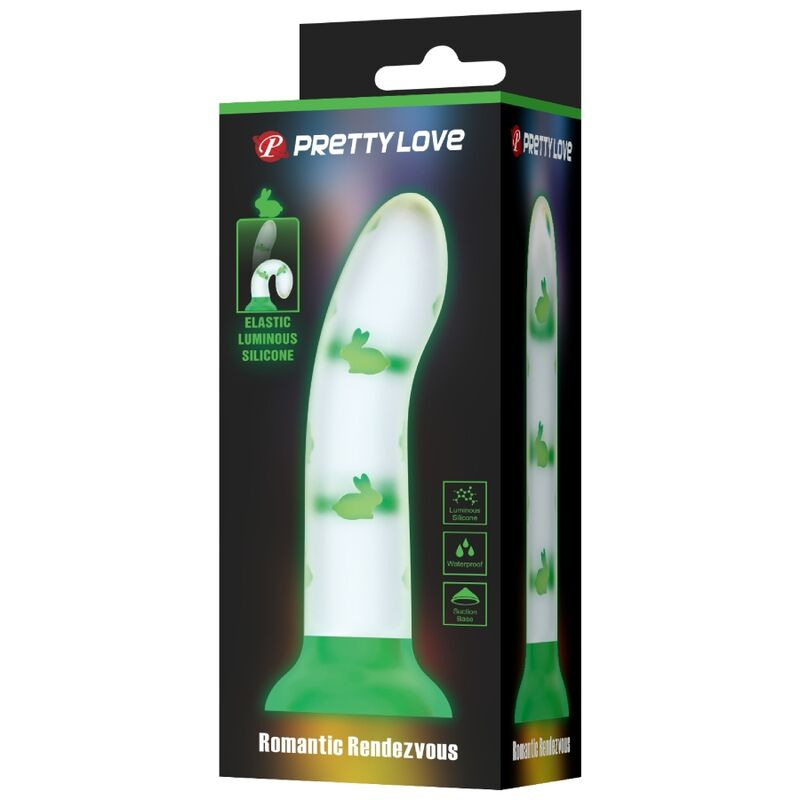 Pretty love - magical nightfall dildo without vibration luminous green 3