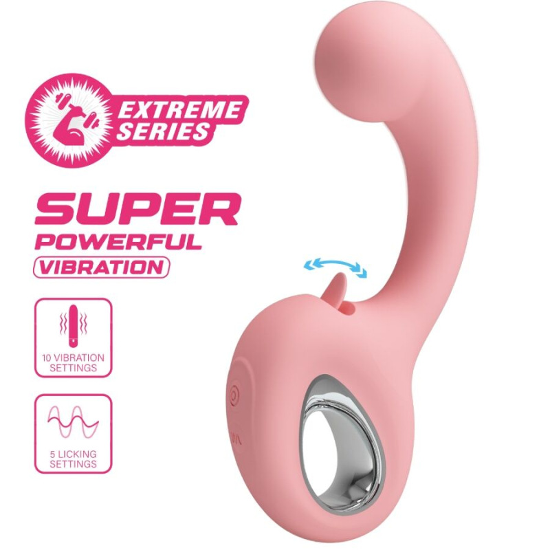 Pretty love - erynnyes g-spot vibrator + clitoris stimulator 10 vibrations pink 5