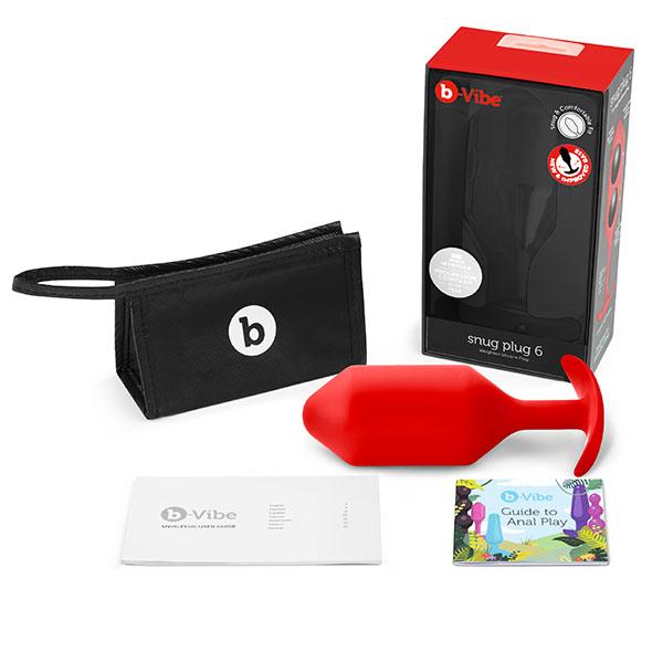 B-Vibe - Snug Plug 6 Red 7