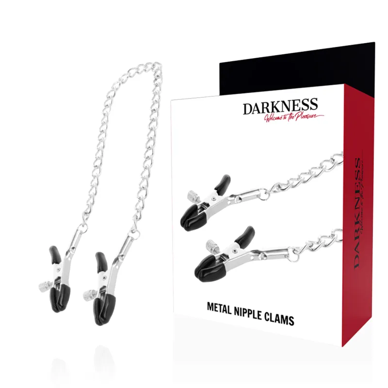 Darkness Adjustable Nipple Clamps Metal - Svorky Na Bradavky