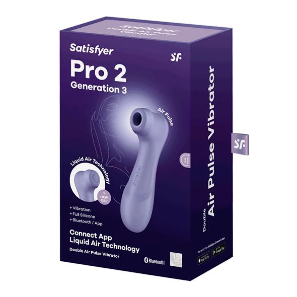 Satisfyer - Pro 2 Generation 3 App Controlled Lilac - Stimulátor Klitorisu 7