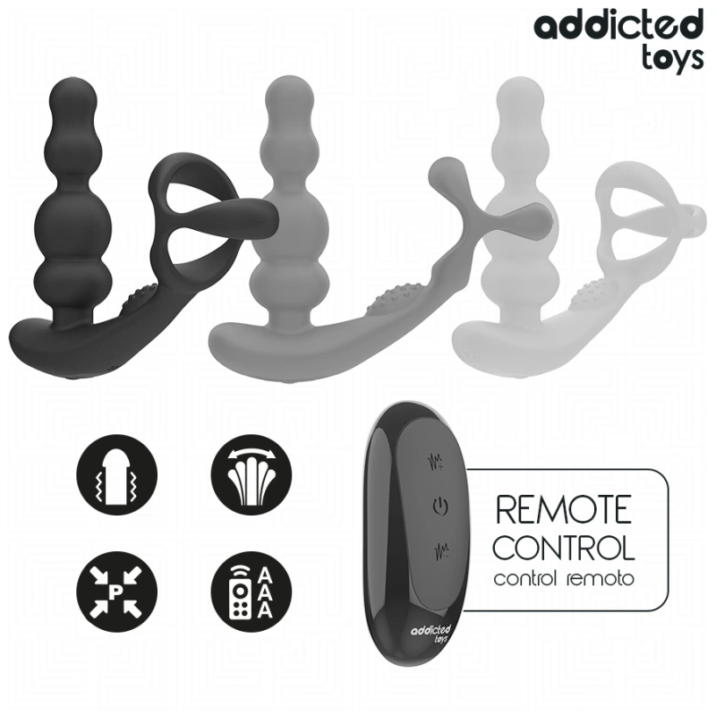 Addicted toys - rotating prostate massager remote control 6
