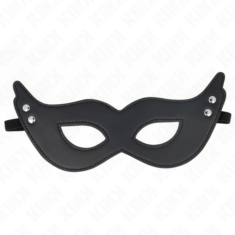 Kink - Leatherette Mask With Rivets Model 1 26 X 8 Cm