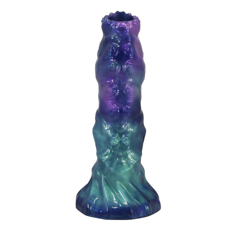 Power monsters - duskwalker sentinel tricolor inflatable fantasy silicone dildo 23 cm Ø 5 cm 3