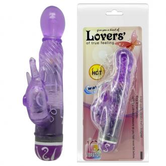 Baile Vibrators Multispeed Vibrator With Clit Stimulator Pur