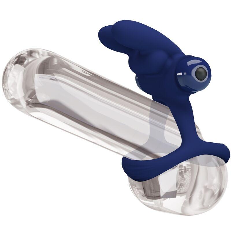 Pretty love - francisco double vibrating ring rabbit blue 5