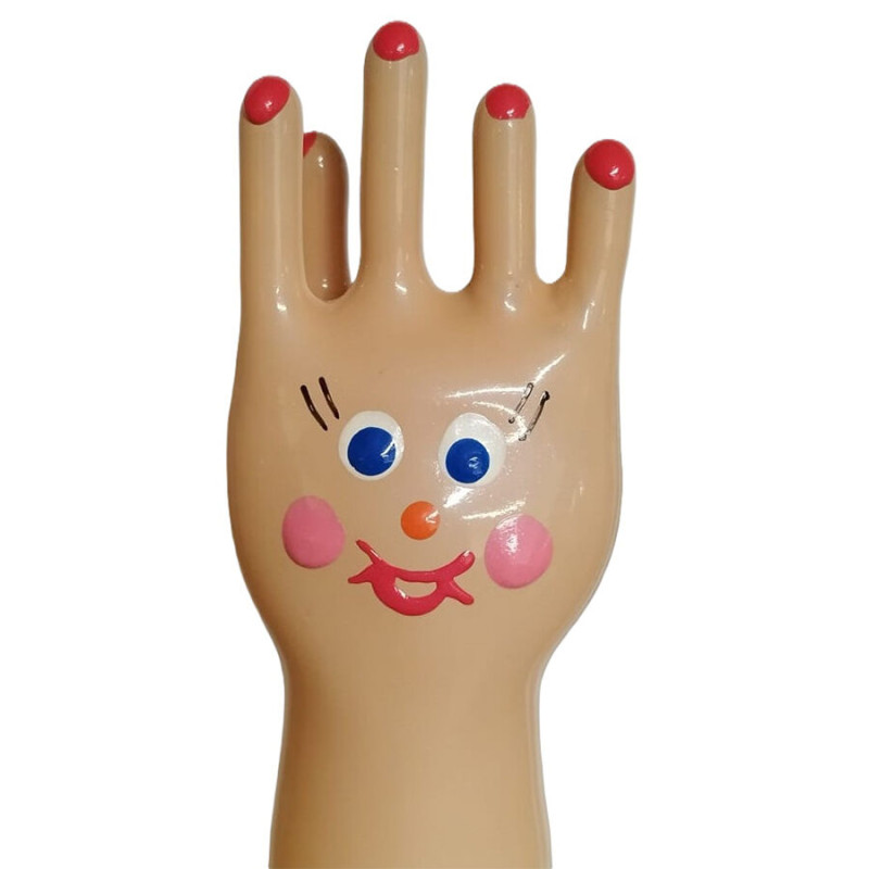 Condomerie - handpainted novelty condoms big happy hand xl