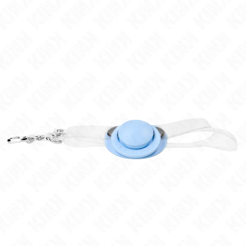 Kink - Light Blue Pacifier Shaped Gag 5.5 X 4 Cm Adjustable 43-60 Cm 2