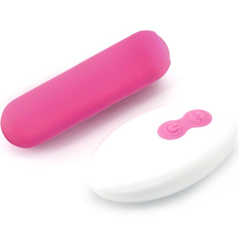 Armony - splash joie vibrator bullet silicone remote control 10 vibrations 75 x 19 cm pink 2