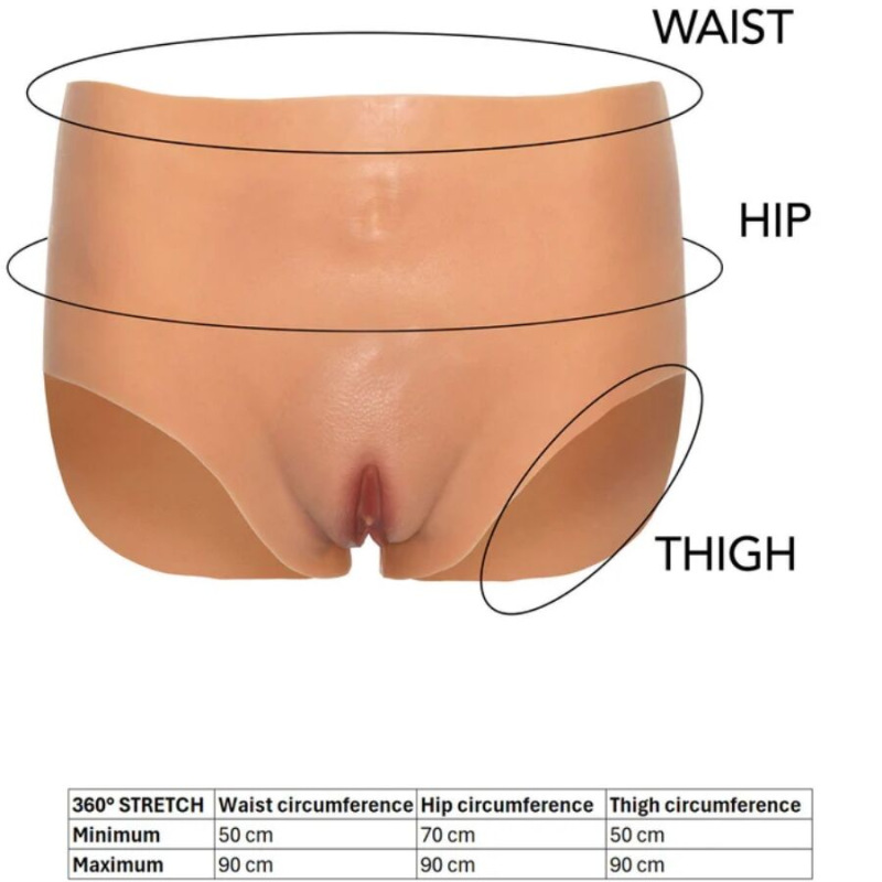 Hidden Desire - Alter Ego Open Vagina Brief High Waist Flesh 6