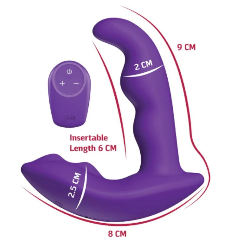 She.e.o - rotating vibrating anal stimulator with remote control - purple 6