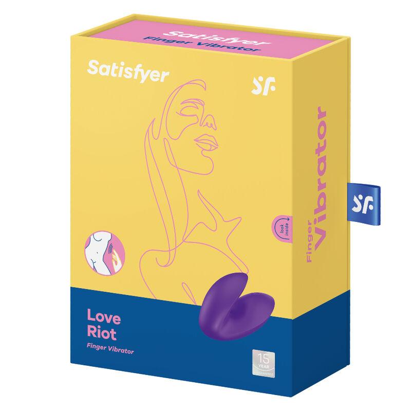 Satisfyer Love Riot Finger Vibrator - Purple 3