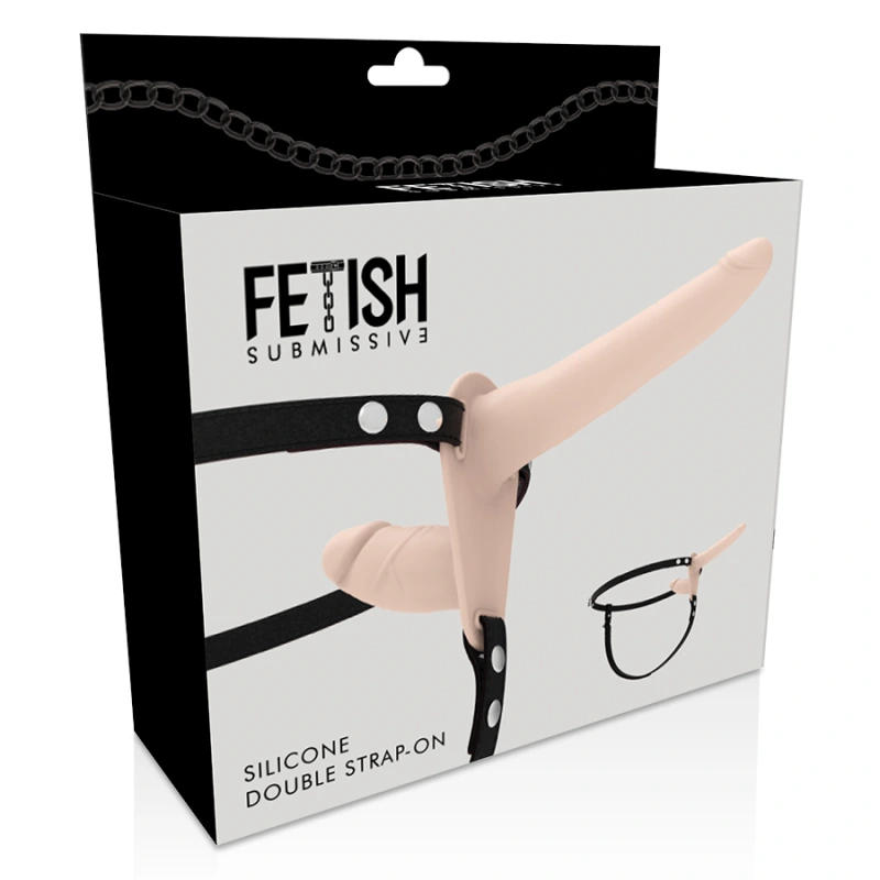 Fetish submissive harness - double penetration flesh 4