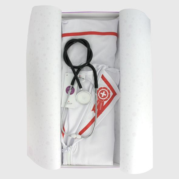 Obsessive - Nurse Costume And Stethoscope White S/M