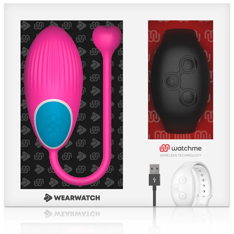 Wearwatch Egg Wireless Technology Watchme Pink / Black - Vibračné Vajíčko