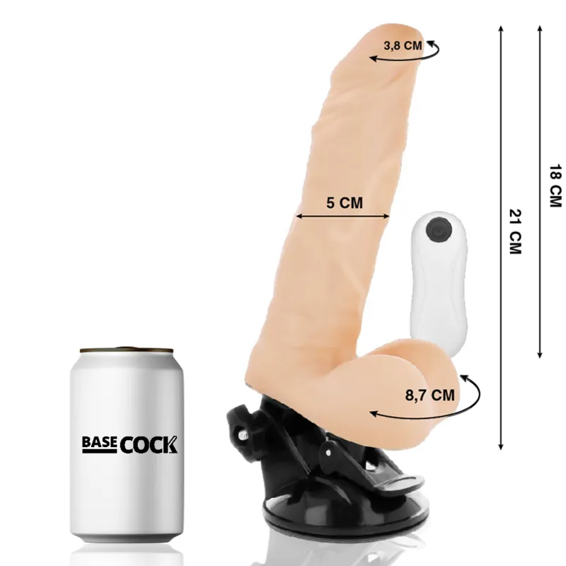 Basecock Bendable Remote Control Natural 21cm - Vibrátor 1
