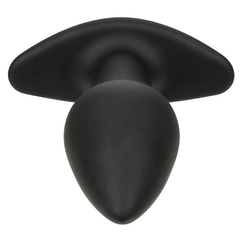 Calexotics - Rock Bottom Perfect Anal Plug 10 Vibrations Silicone Black