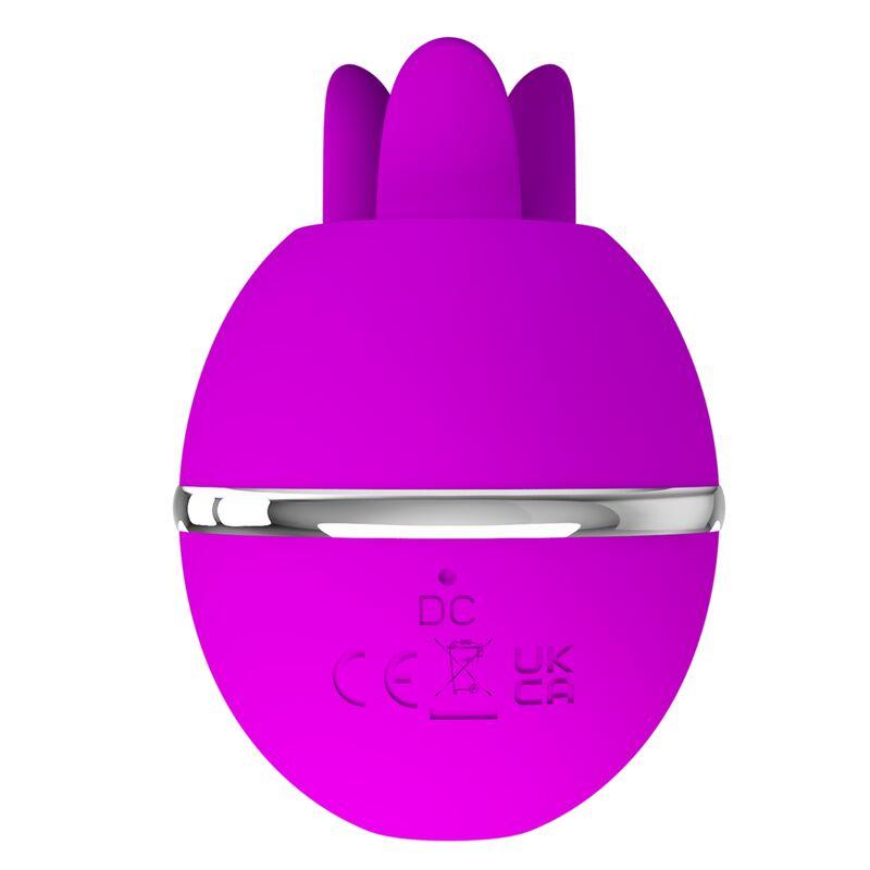 Pretty Love - Gemini Ball Purple Round Silicone Vibrator