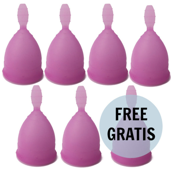 Nina kikÍ - menstrual cup purple size l 6 + 1 free 5