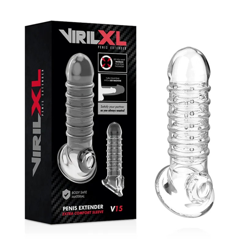 Virilxl Penis Extender Extra Comfort Sleeve V15 Transparent - Návlek Na Penis 1