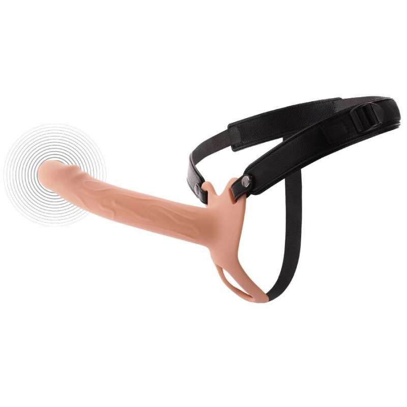 Hidden desire - inferno vibrating penis sleeve strap-on 20 cm