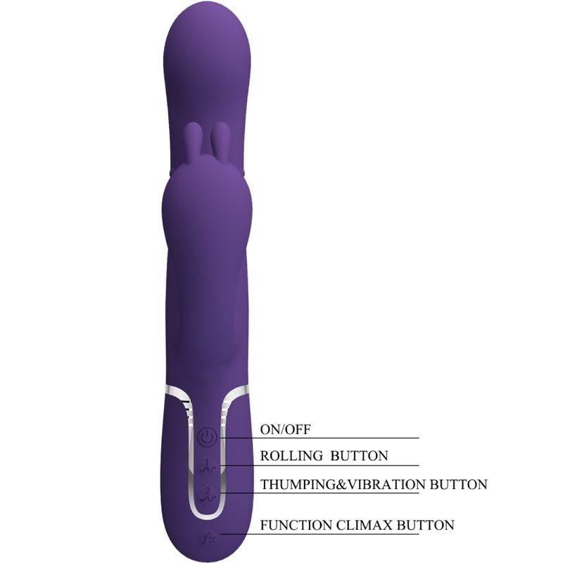 Pretty love - cammy triple vibrator multifunction 4 in 1 purple 5