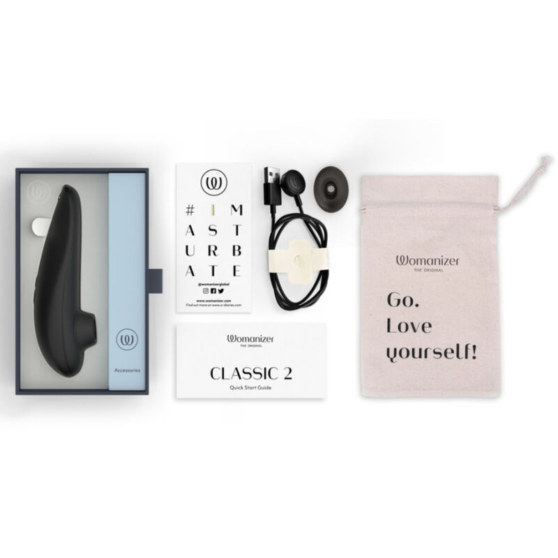 Womanizer - classic 2 suction clitoral stimulator 10 intensity levels black 9