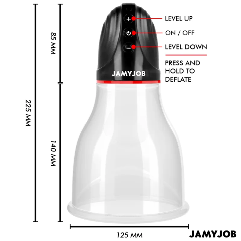 Jamyjob - xpand lite automatic testic pump 3 suction levels grey 2